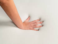  Brooklyn Bedding 4-lb Memory Foam Topper hand press 