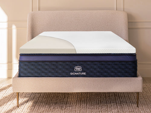  Brooklyn Bedding 4-lb Memory Foam Topper with mattress 