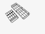 closed folded metal frame without cover Brooklyn Bedding Ascension® Bi‑Fold Foundation