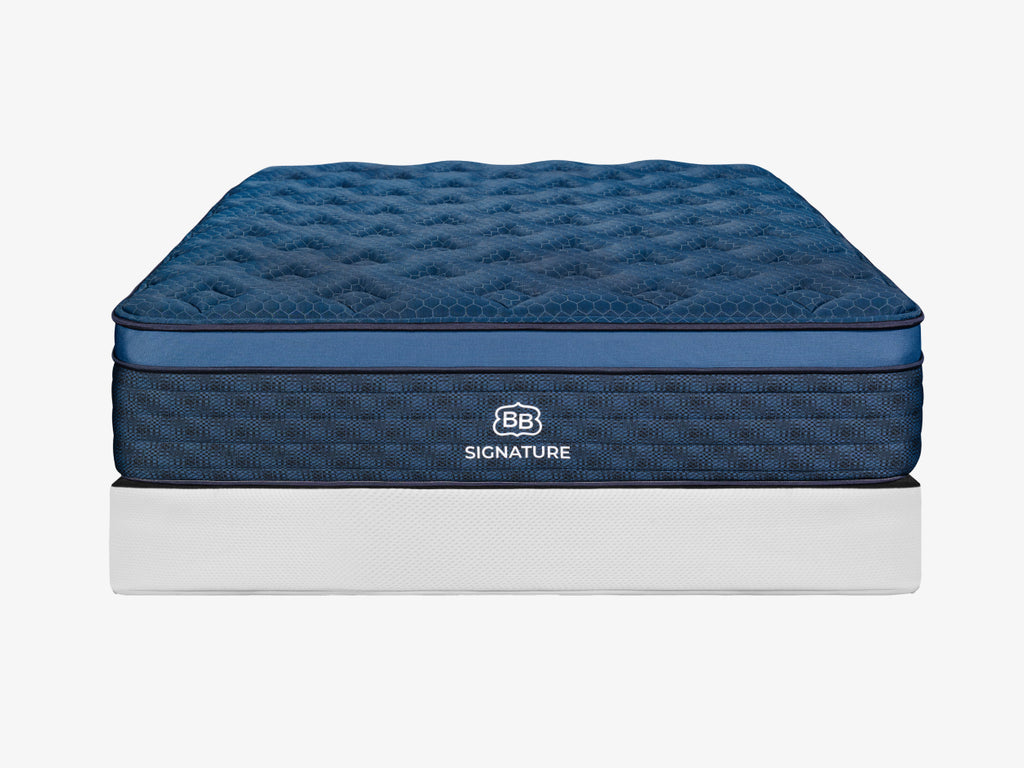 Brooklyn Bedding Ascension® Bi‑Fold Foundation under a Brooklyn Bedding Signature Hybrid