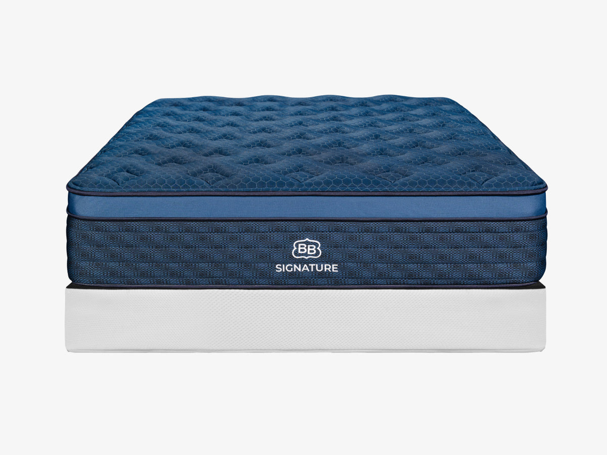 Brooklyn Bedding Ascension® Bi‑Fold Foundation under a Brooklyn Bedding Signature Hybrid