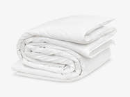 folded stylized Brooklyn Bedding Cotton Blend Duvet Cover Set
