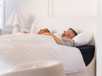 couple sleeping with Brooklyn Bedding Cotton Blend Duvet Cover Set

