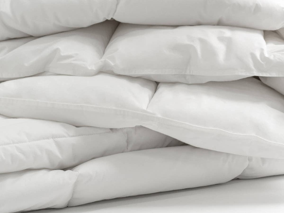 folded layers of Brooklyn Bedding All‑Season Alt‑Down Duvet Insert
