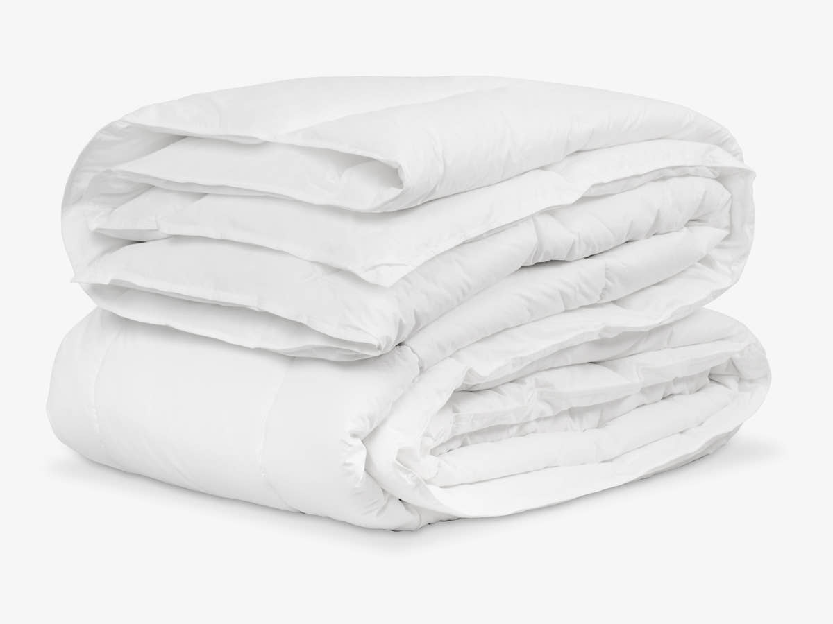 folded styled Brooklyn Bedding All‑Season Alt‑Down Duvet Insert
