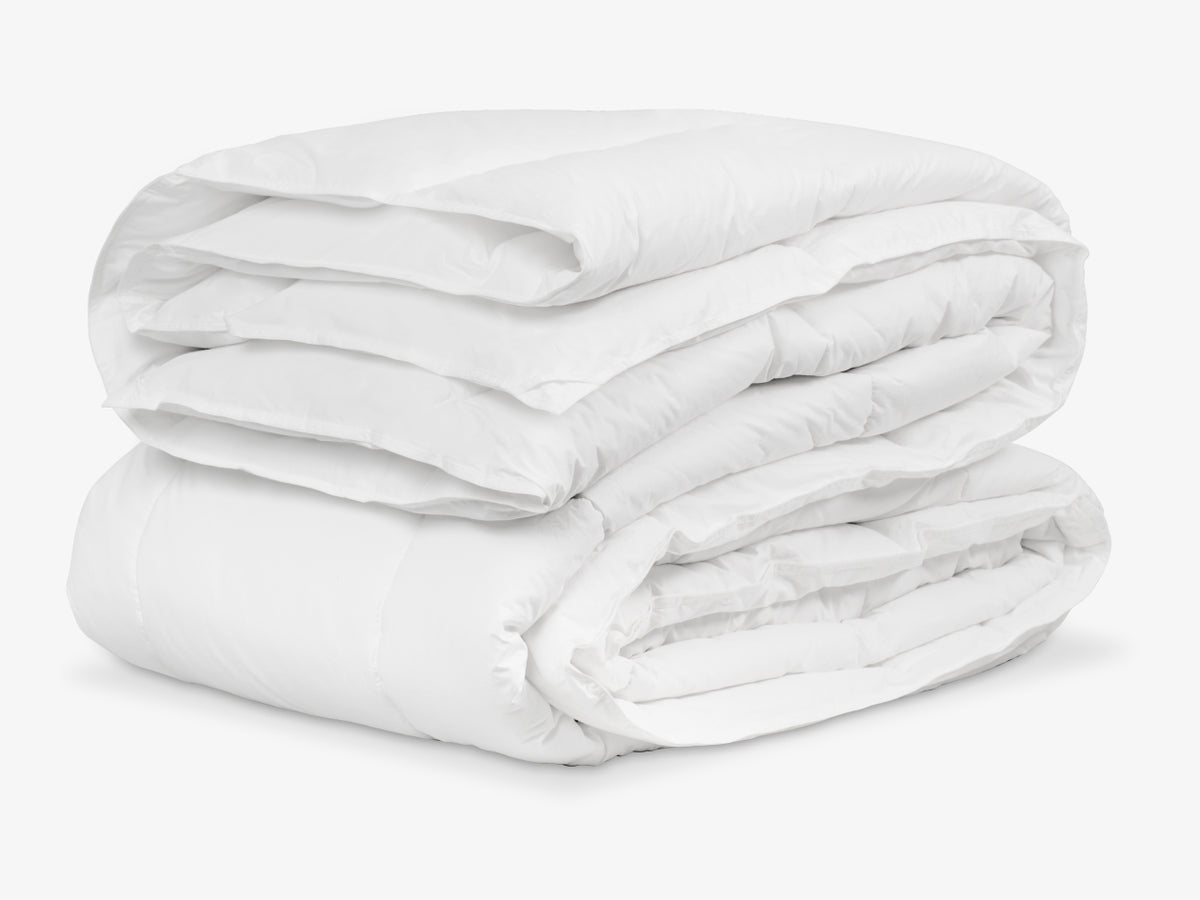 folded styled Brooklyn Bedding All‑Season Alt‑Down Duvet Insert
