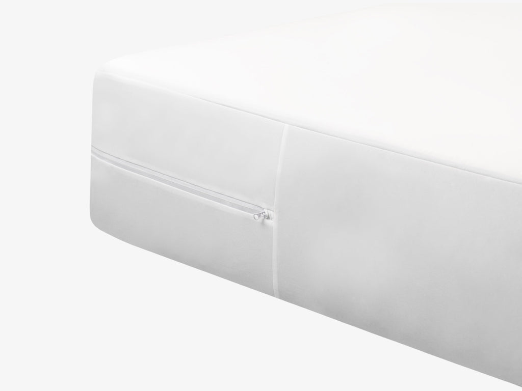 Brooklyn Bedding Mattress Protector close up corner with zipper