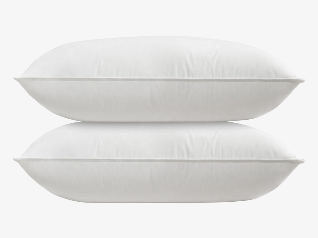 Feather down pillow product stacked