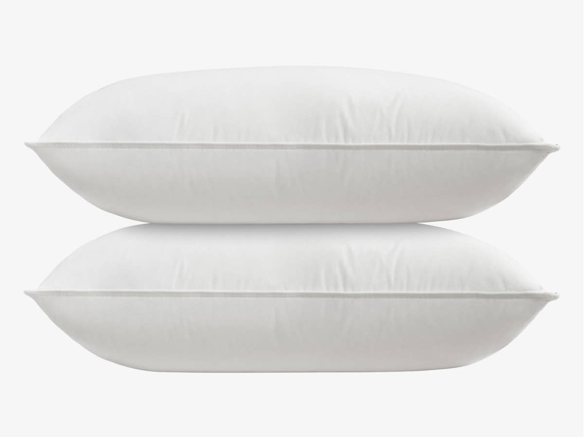 Brooklyn Bedding Feather & Down Comfort Pillows stacked