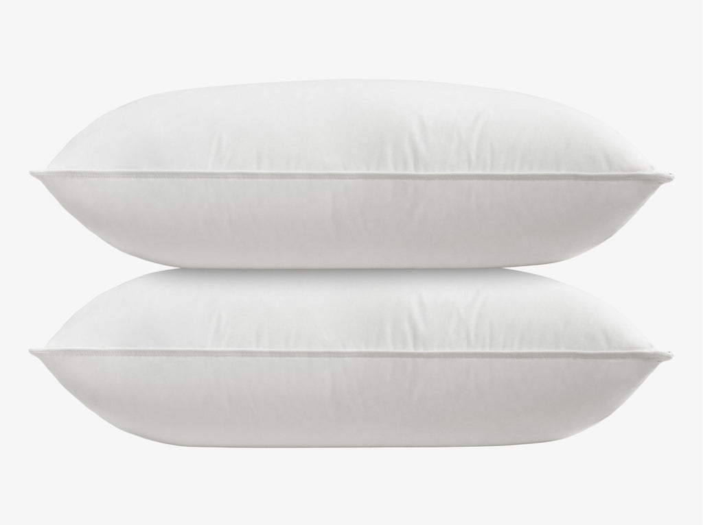 Brooklyn Bedding Feather & Down Comfort Pillows stacked