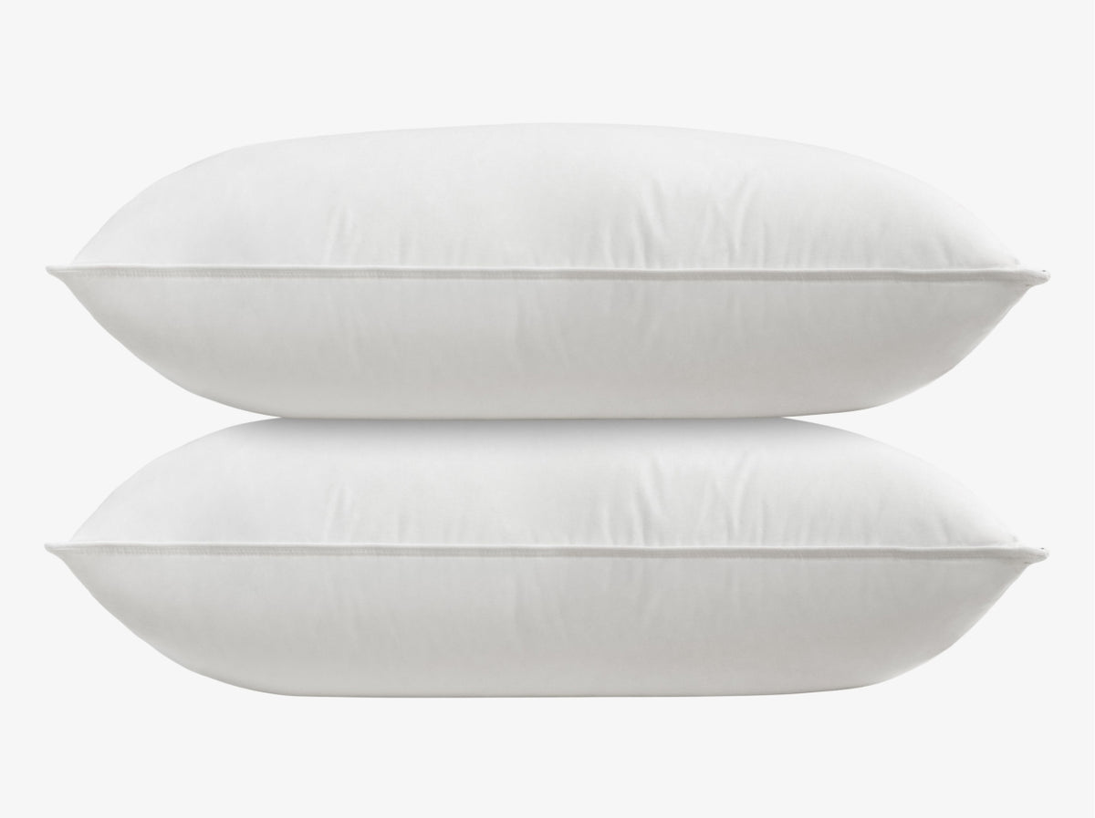 Brooklyn Bedding Feather & Down Comfort Pillows stacked