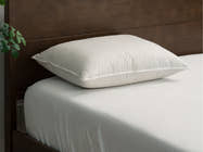 lifestyle bedroom scene with Brooklyn Bedding Feather & Down Comfort Pillow