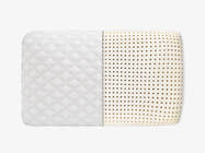 Brooklyn Bedding Talalay Latex Pillow
 with cut out showing latex