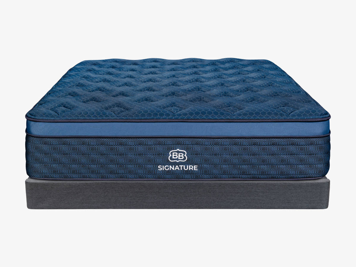 Brooklyn Bedding The Low Profile Foundation with brooklyn bedding signature hybrid sitting on top