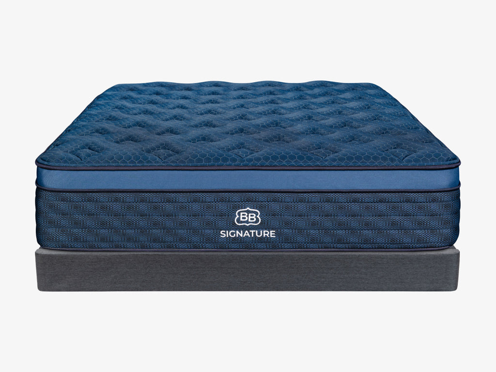 Brooklyn Bedding The Low Profile Foundation with brooklyn bedding signature hybrid sitting on top