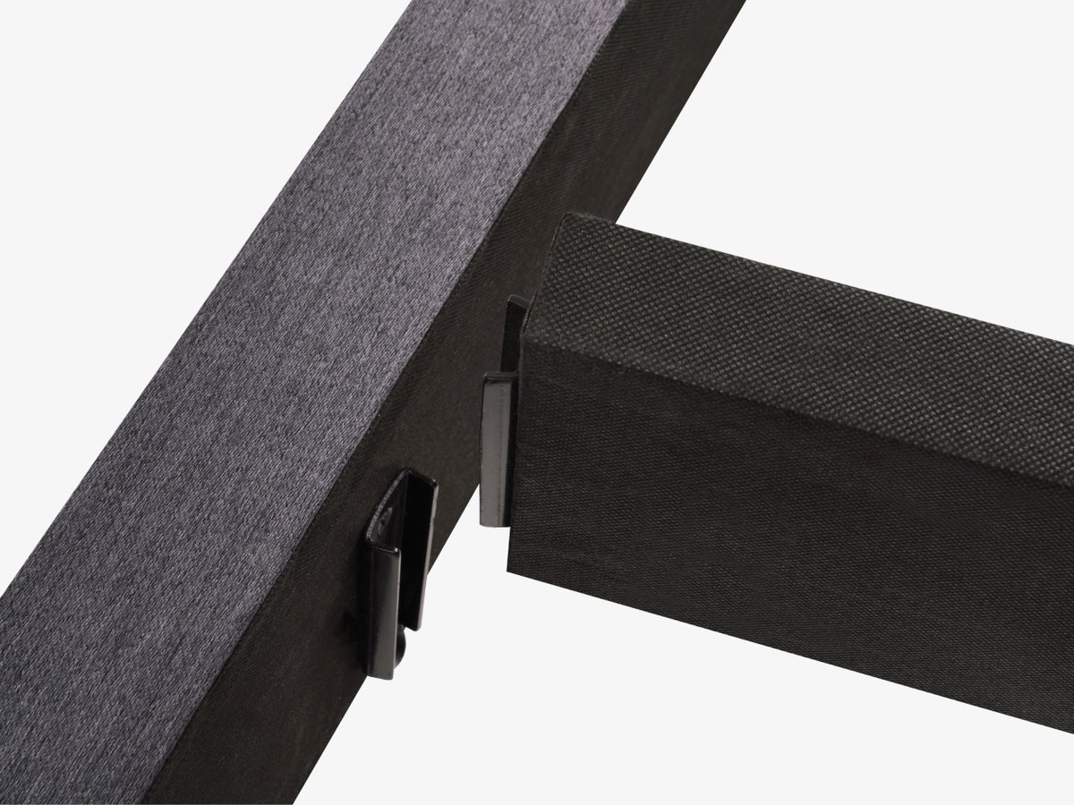 Brooklyn Bedding The Low Profile Foundation close up of frame assembly 