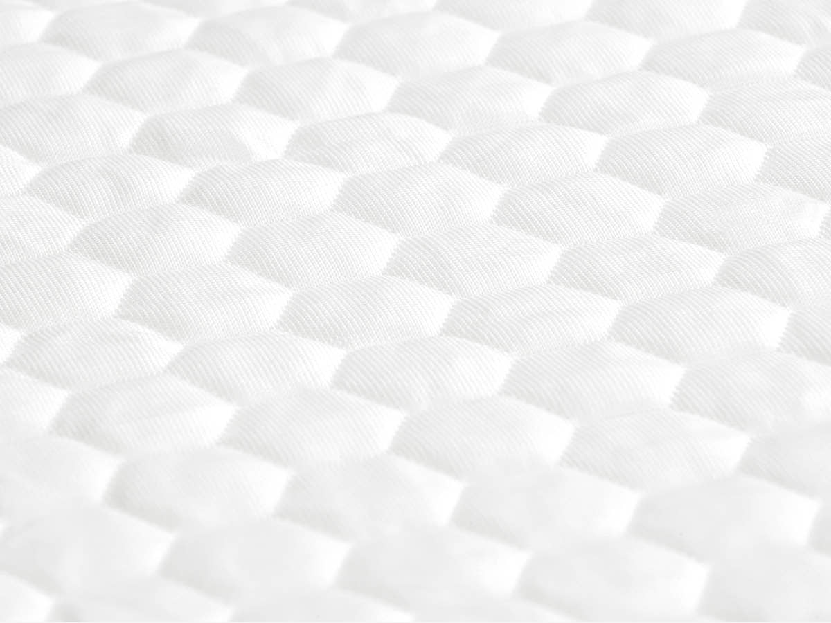 Brooklyn Bedding's Luxury Cooling Mattress Protector close up on top fabric