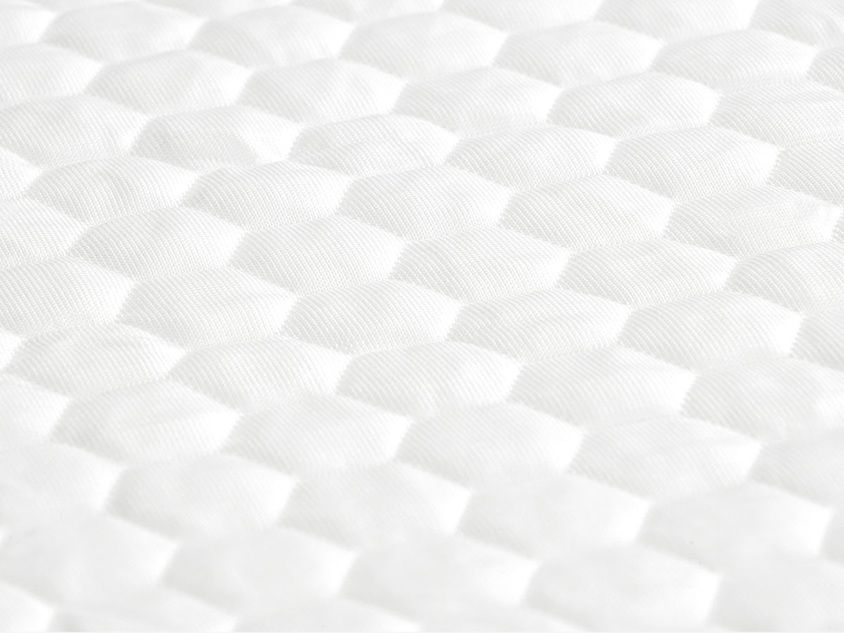 Brooklyn Bedding's Luxury Cooling Mattress Protector close up on top fabric