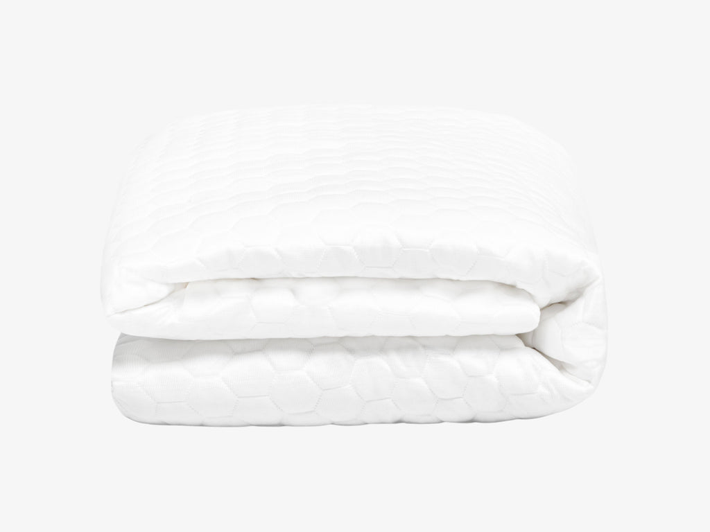 Brooklyn Bedding's Luxury Cooling Mattress Protector folded