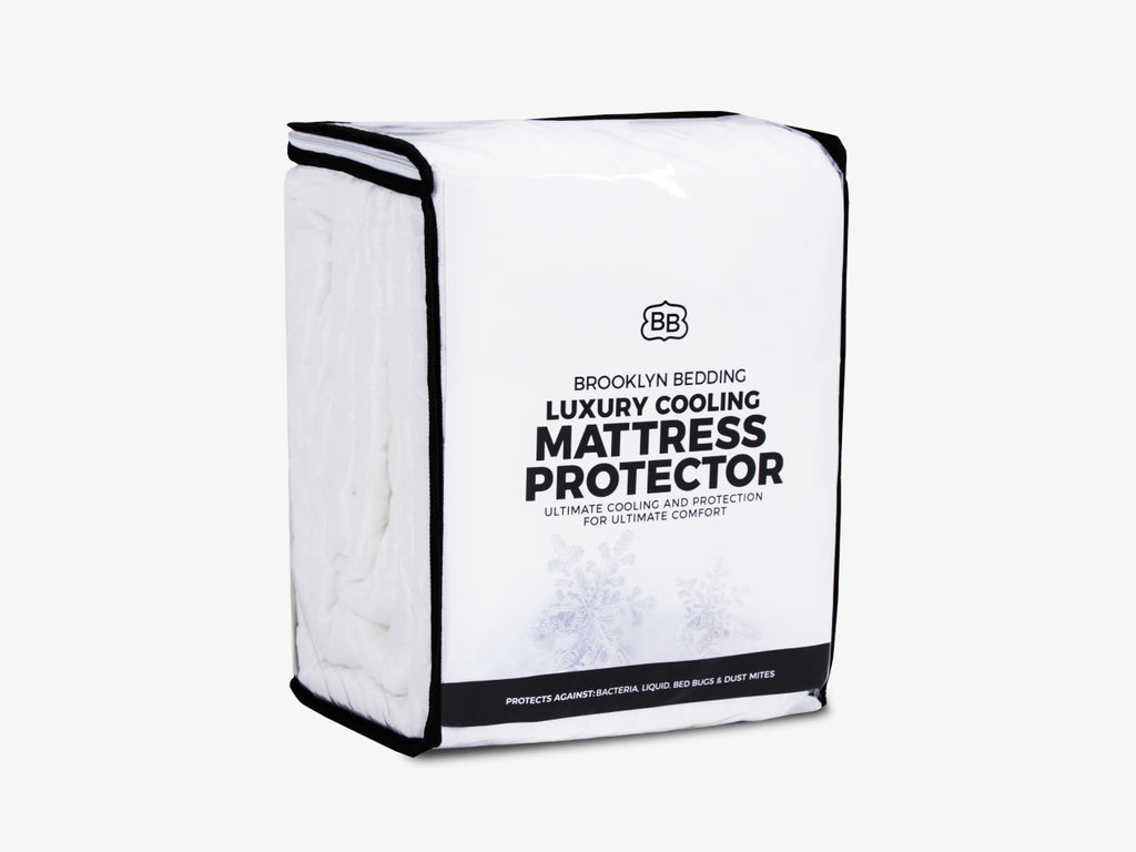 Brooklyn Bedding's Luxury Cooling Mattress Protector packaging