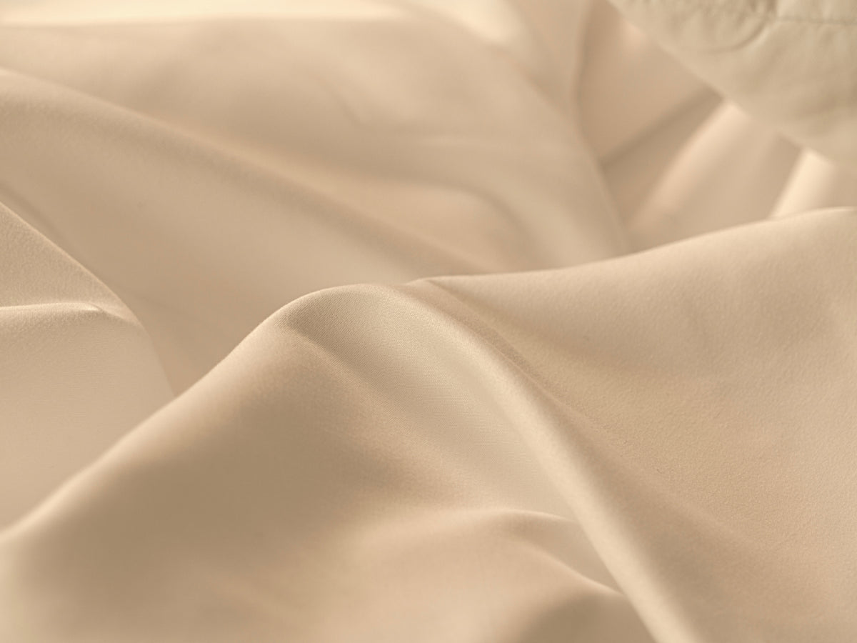 Brooklyn Bedding Deep Pocket Tencel Sheets khaki close up texture