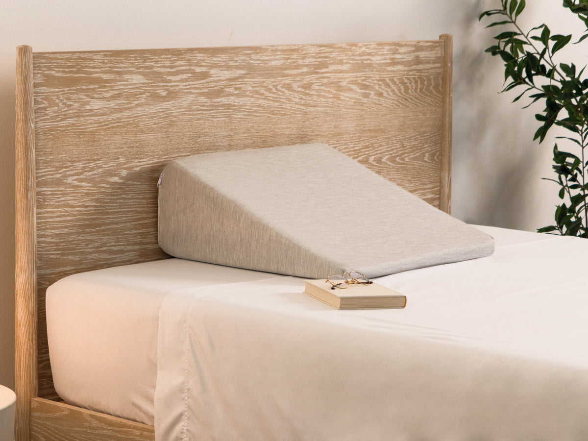 Brooklyn Bedding Wedge Pillow in bedroom scene 