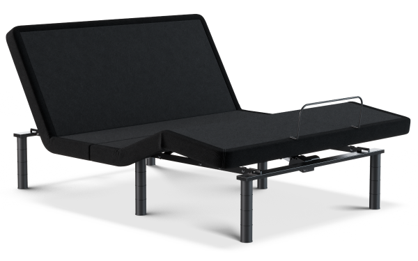 Brooklyn Bedding Ascension® Ultra Adjustable Base bedroom scene with Aurora Luxe Cooling on top.