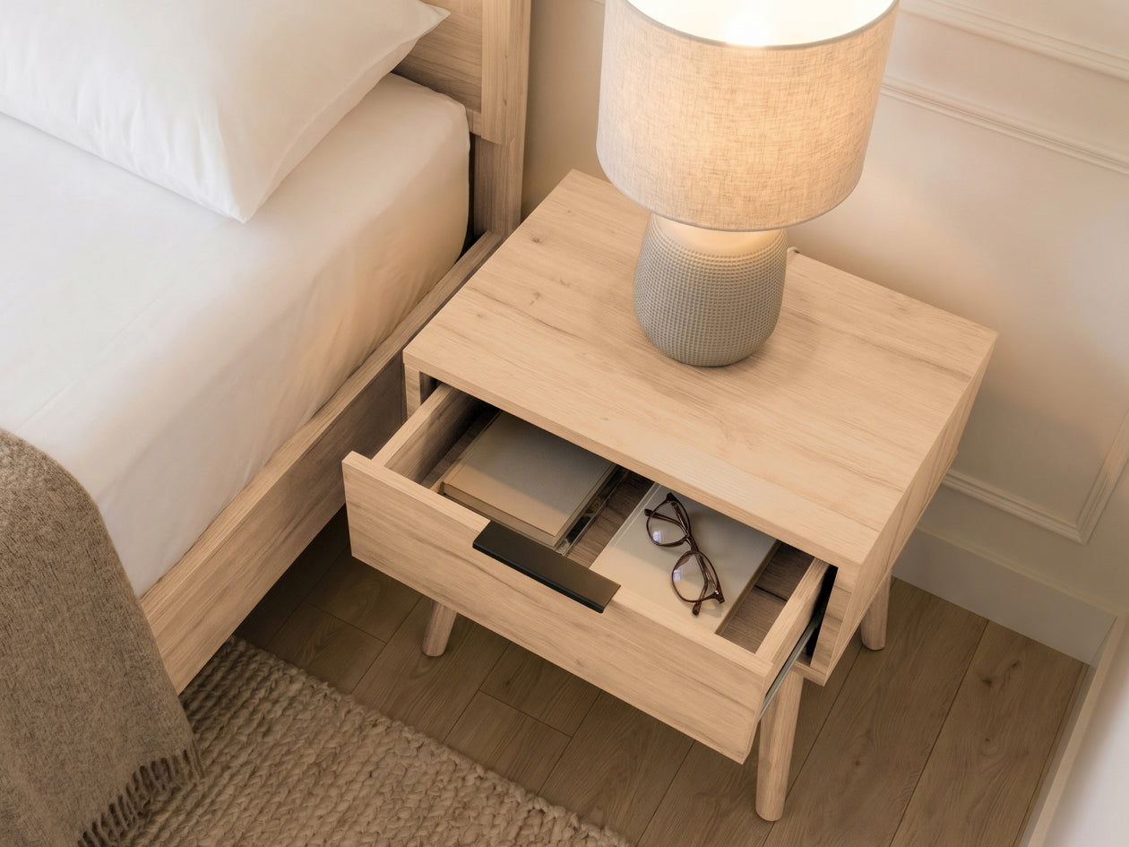 The Nora Nightstand | Crafted with New Zealand Pine - Brooklyn Bedding