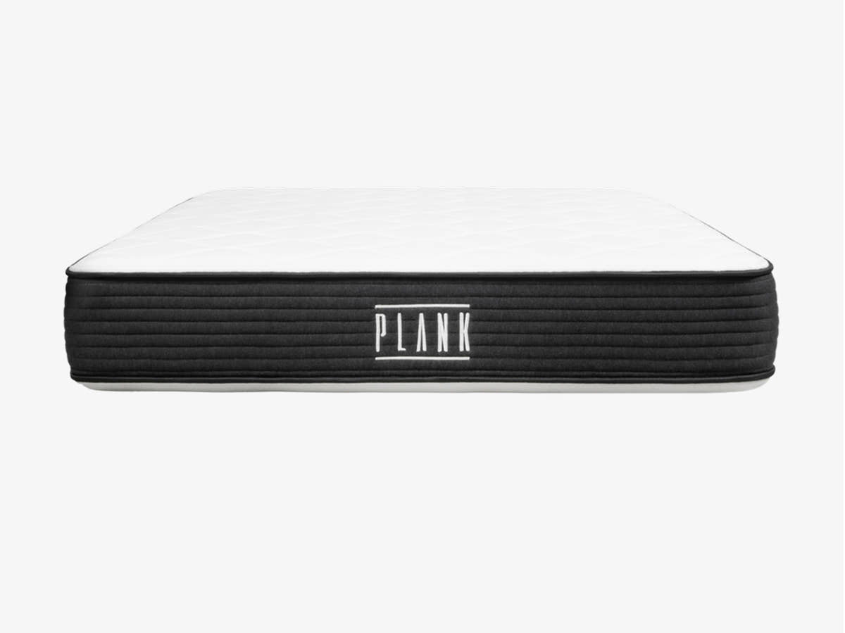 Brooklyn Bedding Plank Firm Mattress front view on a light gray background.