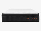 Front view of the Sedona Elite mattress on a light gray background.