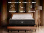 Titan Plus Elite Mattress with "upgrade to an adjustable base, eases snoring / sleep apnea, Zero-Gravity Pain relief, improves circulation."