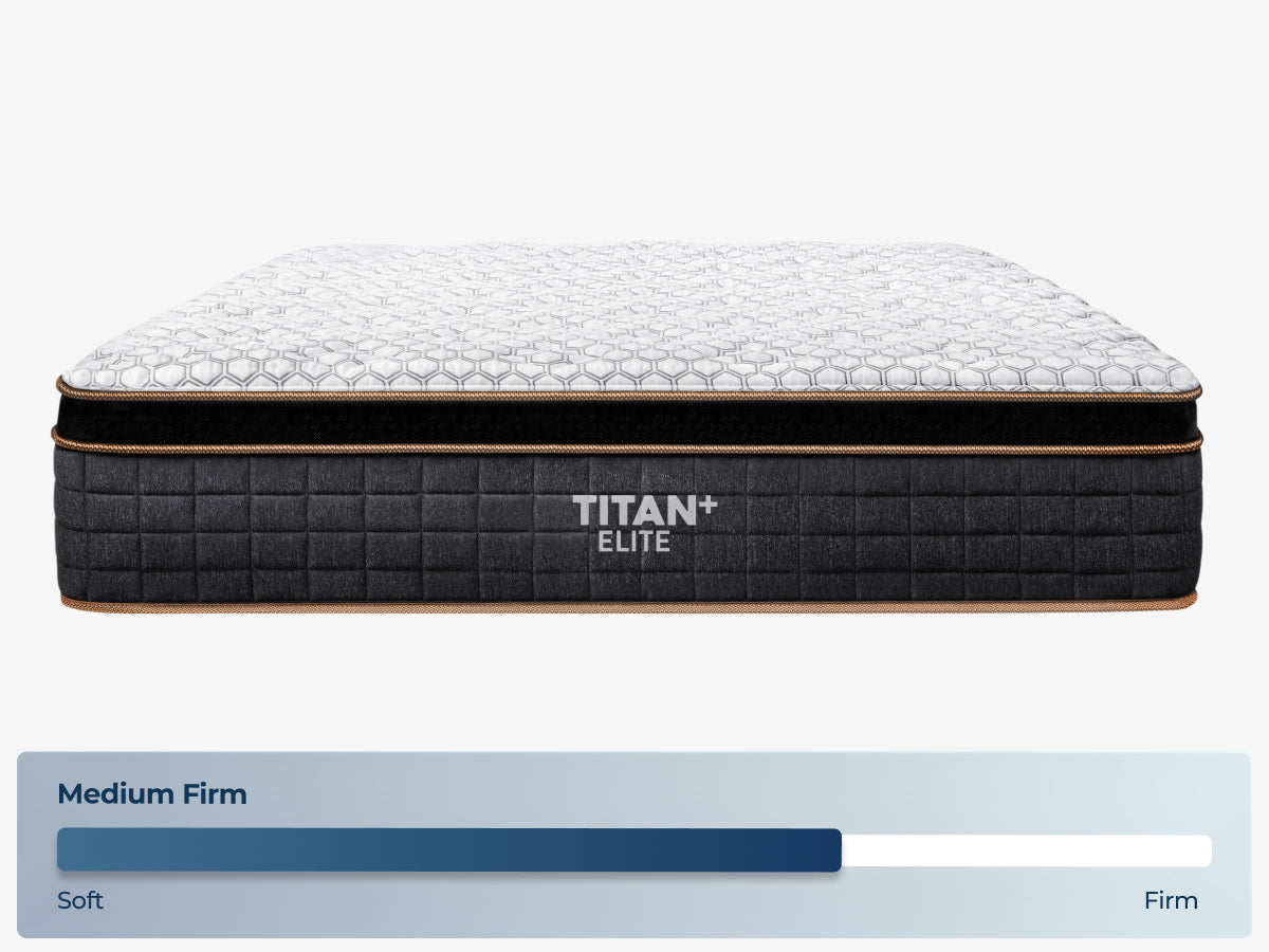 Titan Plus Elite with firmness graphic of medium firm