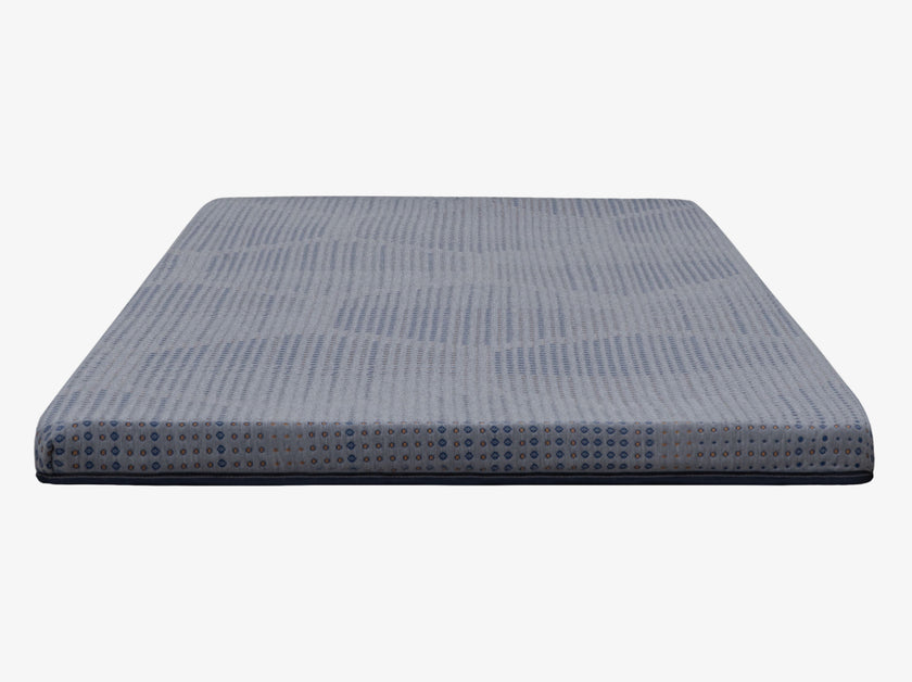 Front view of the CopperFlex 201 Mattress Topper with patterned quilted cover on a neutral background.