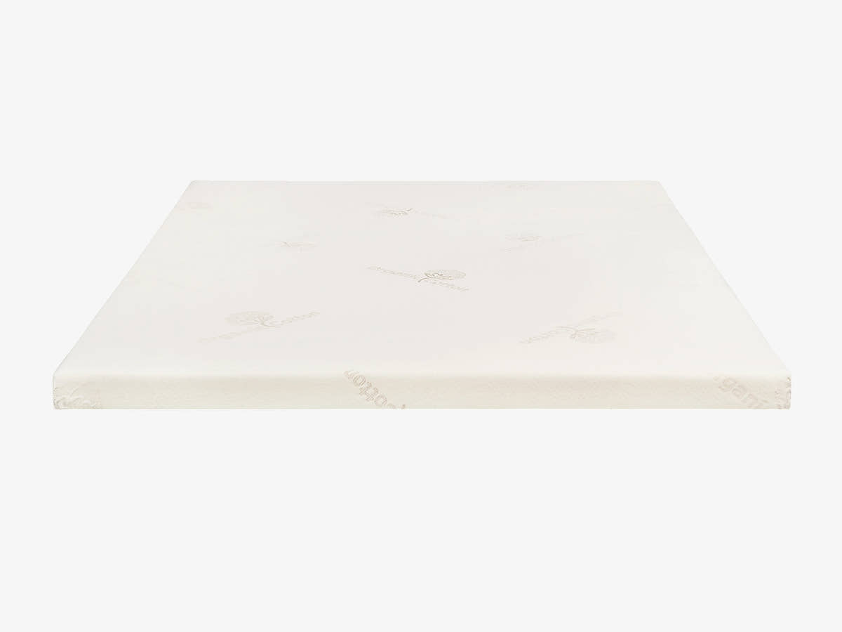 front view with cover on  Brooklyn Bedding 3” Latex Topper