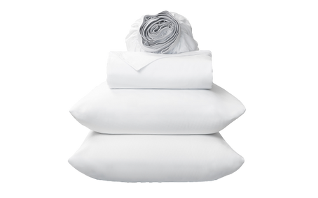 Brooklyn Bedding Deep Pocket Tencel Sheets Close up of three color options white, Silver and Khaki.