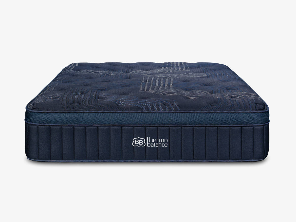 Front view of the Brooklyn Bedding ThermoBalance Mattress on a light gray background.