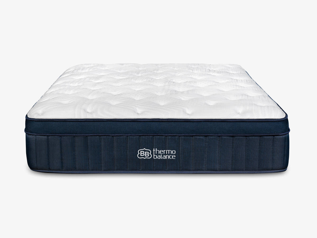 Front view of the Brooklyn Bedding ThermoBalance LX on a light gray background.