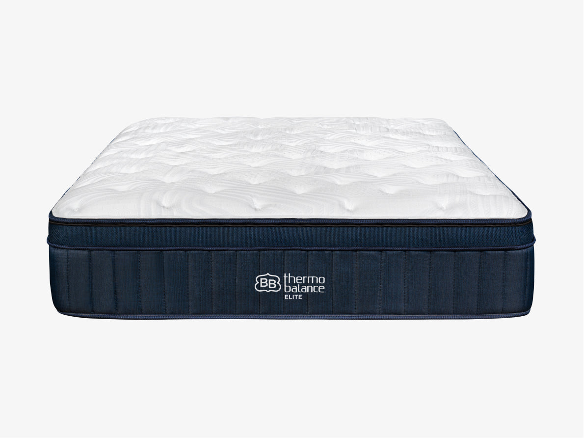 Front view of the Brooklyn Bedding ThermoBalance LX Elite Mattress on a light gray background.